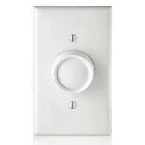 Trimatron Rotary Fan Speed Control Switch, 5A, Full Range, Variable Speed, Single Pole, 6616-W, White Trimatron Rotary Fan Speed Control Switch, 5A, Full Range, Variable Speed, Single Pole, 6616-W, White