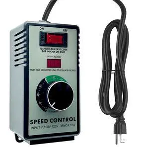 15A Peak AC Motor Speed Controller,120V Variable Fan Speed Controller | with Precise LED Display, Electronic Voltage Regulator for Fans, Dimmable Lights, and Small Power Tools 15A Peak AC Motor Speed Controller,120V Variable Fan Speed Controller | with Precise LED Display, Electronic Voltage Regulator for Fans, Dimmable Lights, and Small Power Tools