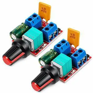 Mini Motor PWM Speed Controller 12V Mini Speed Controller | Small LED Dimmer MotorSpeeds Controllers 5A 90W 3V 6V 12V 24V 35V Adjustable Driver Switchfor Fan DIY Projects (2PCS) Mini Motor PWM Speed Controller 12V Mini Speed Controller | Small LED Dimmer MotorSpeeds Controllers 5A 90W 3V 6V 12V 24V 35V Adjustable Driver Switchfor Fan DIY Projects (2PCS)