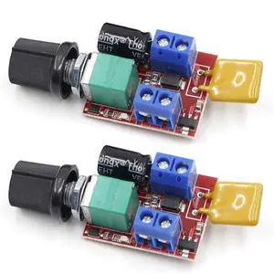 PWM DC Motor Speed Controller 5A 3V-35V Speed Control Switch LED Dimmer for DC Brush Motor Fan DIY Projects (2PCS) PWM DC Motor Speed Controller 5A 3V-35V Speed Control Switch LED Dimmer for DC Brush Motor Fan DIY Projects (2PCS)