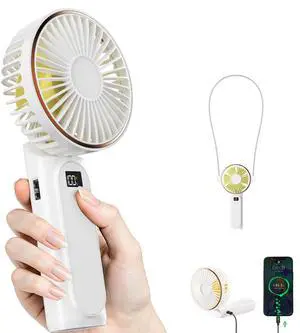 Portable Handheld Fan, Portable Fan Rechargeable, 4000mAh, 180° Adjustable, 6 Speed Wind, Display Electricity in Real Time, USB Rechargeable Foldable F an, Quiet Personal Fan with Power Bank Portable Handheld Fan, Portable Fan Rechargeable, 4000mAh, 180° Adjustable, 6 Speed Wind, Display Electricity in Real Time, USB Rechargeable Foldable F an, Quiet Personal Fan with Power Bank