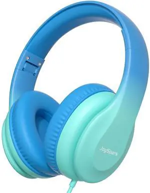 Kids Headphones for School Toddler, 3.5mm Jack, Gradient Blue | Foldable 85dBA Volume Limiter, Adjustable, Stereo Sound, Kids Wired Headphones Over-Ear for Boys Girls Entertainment Travel Kids Headphones for School Toddler, 3.5mm Jack, Gradient Blue | Foldable 85dBA Volume Limiter, Adjustable, Stereo Sound, Kids Wired Headphones Over-Ear for Boys Girls Entertainment Travel