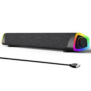 R30 Plus Bluetooth Computer Speakers, Wired USB Powered Plug & Play | All-in-One Rotary Control, Slanted Design, 6 Modes LED Light PC Speaker for Desktop Monitor Laptop Gray R30 Plus Bluetooth Computer Speakers, Wired USB Powered Plug & Play | All-in-One Rotary Control, Slanted Design, 6 Modes LED Light PC Speaker for Desktop Monitor Laptop Gray