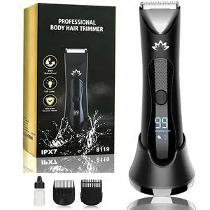 Manscape Body & Ball Trimmer for Men, Electric Razor Pubic Shaver | Electric Trimmer for Body/Ball/Pubic/Groin, Ceramic Blade, No Nick, Led Light, IPX7 Waterproof, USB-C Charge with Dock Manscape Body & Ball Trimmer for Men, Electric Razor Pubic Shaver | Electric Trimmer for Body/Ball/Pubic/Groin, Ceramic Blade, No Nick, Led Light, IPX7 Waterproof, USB-C Charge with Dock