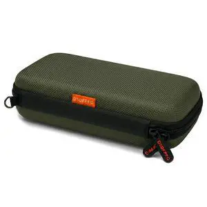 Small Hard Shell Portable Carrying Case for Power Bank, Hard Drive, Charger | Olive Green Protective Electronic Case Travel Storage Pouch Bag, Universal for External Battery Small Hard Shell Portable Carrying Case for Power Bank, Hard Drive, Charger | Olive Green Protective Electronic Case Travel Storage Pouch Bag, Universal for External Battery