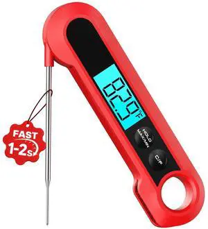 Meat Thermometer Digital,1-2S Instant Read Thermometer for Cooking, Grill | Food Thermometer for BBQ,Candy,Smoker,Air Fryer, Professional Kitchen Gadgets,Gift for Fathers Day, Dad, Men, Husband, Him Meat Thermometer Digital,1-2S Instant Read Thermometer for Cooking, Grill | Food Thermometer for BBQ,Candy,Smoker,Air Fryer, Professional Kitchen Gadgets,Gift for Fathers Day, Dad, Men, Husband, Him