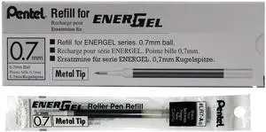 Refill Ink for EnerGel Liquid Gel Pen, (0.7mm), Metal Tip, Black Ink, Box of 12 (LR7-A) Refill Ink for EnerGel Liquid Gel Pen, (0.7mm), Metal Tip, Black Ink, Box of 12 (LR7-A)