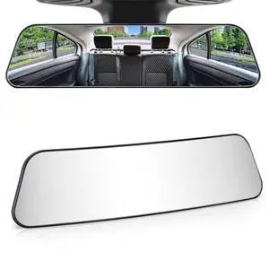 Rearview Mirror, 12 Inch Panoramic Interior Clip-on Wide Angle Convex Universal Rear View Mirror to Reduce Blind Spot Effectively for More Car SUV Trucks -Clear Rearview Mirror, 12 Inch Panoramic Interior Clip-on Wide Angle Convex Universal Rear View Mirror to Reduce Blind Spot Effectively for More Car SUV Trucks -Clear
