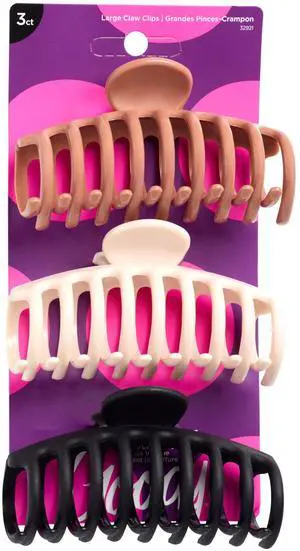 Classics Large Sprial Claw Clips , Assorted Colors - Great for Easily Pulling Up Your Hair - Pain-Free Hair Accessories for Women, Men, Boys, and Girls, 3 Count (Pack of 1) Classics Large Sprial Claw Clips , Assorted Colors - Great for Easily Pulling Up Your Hair - Pain-Free Hair Accessories for Women, Men, Boys, and Girls, 3 Count (Pack of 1)