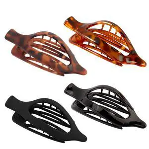 Hair Clips for Women Girls Cute Hair Pins for Long Tail Barrettes Thick Thin Hairs Accessories Black Brown, 4 Pack Hair Clips for Women Girls Cute Hair Pins for Long Tail Barrettes Thick Thin Hairs Accessories Black Brown, 4 Pack