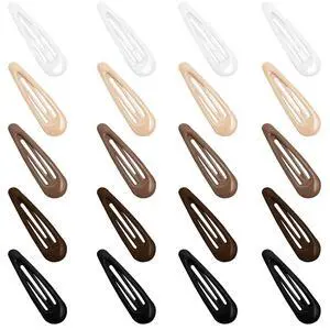Snap Hair Clips for Women Water Drop Non Slip Hair Barrettes Heavy Coated Metal Hair Clips Accessory Mixed Color 20 PCS 1.89" Snap Hair Clips for Women Water Drop Non Slip Hair Barrettes Heavy Coated Metal Hair Clips Accessory Mixed Color 20 PCS 1.89"