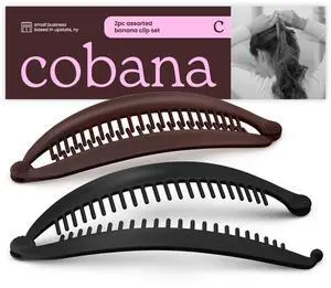 Banana Clip Large 6'' Volumizing Hair Clip for Medium to Thick Hair Secure Hold, No Crease, No Breakage Hair Accessories for Women, Set of 2 (Black and Brown) Banana Clip Large 6'' Volumizing Hair Clip for Medium to Thick Hair Secure Hold, No Crease, No Breakage Hair Accessories for Women, Set of 2 (Black and Brown)