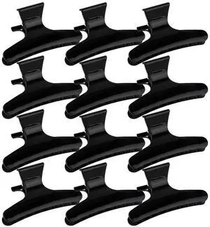 Hair Clips for Styling Sectioning Black Butterfly Hair Clips Clamps Claws Pro Salon Hair Clips for Cutting, Styling, Sectioning, Coloring Hair styling Clips Butterfly Clips Hair Accessories for Hair Clips for Styling Sectioning Black Butterfly Hair Clips Clamps Claws Pro Salon Hair Clips for Cutting, Styling, Sectioning, Coloring Hair styling Clips Butterfly Clips Hair Accessories for