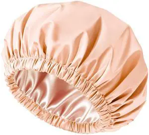 Shower Cap for Women, Reusable Waterproof Satin Lined Shower Cap | Large Shower Cap for Women, Satin Lined Bath Caps with Soft Elastic Band, Washable Reusable Waterproof Shower Bonnet Shower Cap for Women, Reusable Waterproof Satin Lined Shower Cap | Large Shower Cap for Women, Satin Lined Bath Caps with Soft Elastic Band, Washable Reusable Waterproof Shower Bonnet