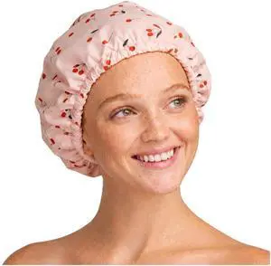 Luxury Large Shower Cap for Women - Cherry Print | Shower Caps for Women Reusable Waterproof - Non-slip, Comfortable Quick-dry Hair Shower Cap for All Hair Types Luxury Large Shower Cap for Women - Cherry Print | Shower Caps for Women Reusable Waterproof - Non-slip, Comfortable Quick-dry Hair Shower Cap for All Hair Types