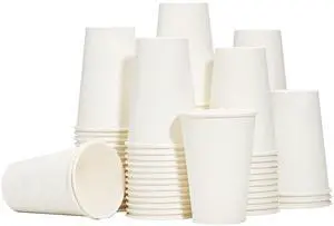Coffee Cups 12 oz, 100 Pack Disposable Paper Cups | Thickened Paper, Leak-proof, BPA-free, Ideal for Daily Use, Office, Coffee Shop, Picnic, Parties Coffee Cups 12 oz, 100 Pack Disposable Paper Cups | Thickened Paper, Leak-proof, BPA-free, Ideal for Daily Use, Office, Coffee Shop, Picnic, Parties