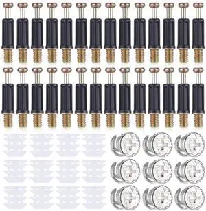 Cam Locks for Furniture, 20 Sets Cam Lock Nuts and Cams Screws M6 x 40mm 3-in-1 Eccentric Hardware Connector Bolt Fittings Fasteners for Cabinet Drawer Dresser Cam Locks for Furniture, 20 Sets Cam Lock Nuts and Cams Screws M6 x 40mm 3-in-1 Eccentric Hardware Connector Bolt Fittings Fasteners for Cabinet Drawer Dresser
