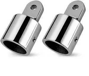 2 PCS Bimini Top Cap External Eye End Boat Fittings Stainless Steel Marine Grade Hardware, Heavy Duty Bimini Top Fittings for Boat, Fits 1 inches OD Round Tubing 2 PCS Bimini Top Cap External Eye End Boat Fittings Stainless Steel Marine Grade Hardware, Heavy Duty Bimini Top Fittings for Boat, Fits 1 inches OD Round Tubing
