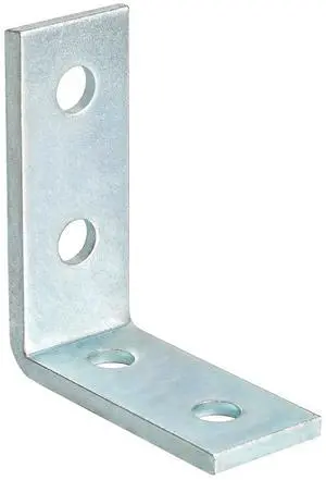 4Pcs 4 Hole 90 Degree Bracket for 1 5/8 Strut Channel, Heavy Duty L Brackets Fitting Galvanized Connectors, 5mm Thickness 4Pcs 4 Hole 90 Degree Bracket for 1 5/8 Strut Channel, Heavy Duty L Brackets Fitting Galvanized Connectors, 5mm Thickness