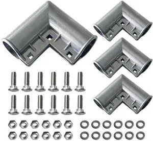 Chain Link Fence Gate Corner 1-3/8", 90 Degree Gate Elbow, 4-Pack | Aluminum Fence Gate Corners, 1-3/8" Chain Link Fence Fittings Chain Link Fence Gate Corner 1-3/8", 90 Degree Gate Elbow, 4-Pack | Aluminum Fence Gate Corners, 1-3/8" Chain Link Fence Fittings