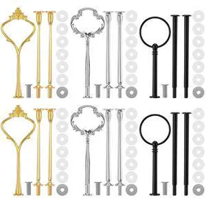 6 Sets 3 Tier Cake Stand Hardware Tiered Tray Plate Hardware Kit Heavy Metal Cake Fruit Food Plate Stand Fitting Stacking Kit 6 Sets 3 Tier Cake Stand Hardware Tiered Tray Plate Hardware Kit Heavy Metal Cake Fruit Food Plate Stand Fitting Stacking Kit