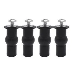 4PCS Universal Toilet Seat Hinge Screws, Fixes Shifting Toilet Seat | Toilet Seat Fittings, Stainless Steel, Rubber, Top Mounting, Keeps Toilet Seat From Shifting 4PCS Universal Toilet Seat Hinge Screws, Fixes Shifting Toilet Seat | Toilet Seat Fittings, Stainless Steel, Rubber, Top Mounting, Keeps Toilet Seat From Shifting