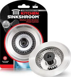 Kitchen Revolutionary Clog-Free Stainless Steel Sink Strainer, Black, 1-(Pack) Kitchen Revolutionary Clog-Free Stainless Steel Sink Strainer, Black, 1-(Pack)
