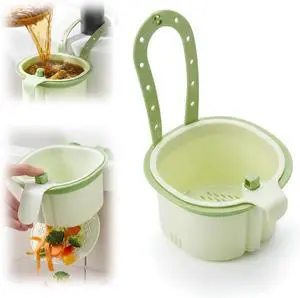Sink Drain Strainer Self-Cleaning Faucet Hanging Filter Basket, Multifunctional Kitchen Sink Strainer Press Automatic Dumping Basket (Green) Sink Drain Strainer Self-Cleaning Faucet Hanging Filter Basket, Multifunctional Kitchen Sink Strainer Press Automatic Dumping Basket (Green)