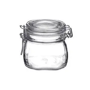 Fido 17.5 Ounce Glass Storage Jars: Airtight Hinged Lid With Leak Proof Gasket, Wide Mouth Food Container - For Zero Waste Air Tight Preserving Jam, Spices, Coffee, Sugar & Herbs Fido 17.5 Ounce Glass Storage Jars: Airtight Hinged Lid With Leak Proof Gasket, Wide Mouth Food Container - For Zero Waste Air Tight Preserving Jam, Spices, Coffee, Sugar & Herbs
