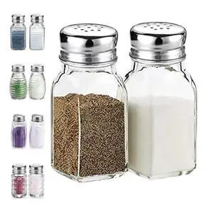 Salt and Pepper Shakers Set,Salt Shaker with Stainless Lid-Glass Spice Jars Kitchen Gadgets,Clear to Know When to Fill,Farmhouse Salt Pepper Shakers Cute Kitchen Essentials Decoration Salt and Pepper Shakers Set,Salt Shaker with Stainless Lid-Glass Spice Jars Kitchen Gadgets,Clear to Know When to Fill,Farmhouse Salt Pepper Shakers Cute Kitchen Essentials Decoration