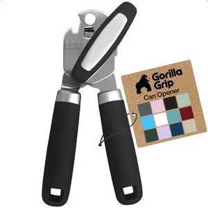 Upgraded Model Stainless Steel Manual Can Opener, Black | US Designed, Oversized Handheld Turn Knob, Comfortable Handle for Easy Turning, Multifunctional Kitchen Tool, Open Bottles Upgraded Model Stainless Steel Manual Can Opener, Black | US Designed, Oversized Handheld Turn Knob, Comfortable Handle for Easy Turning, Multifunctional Kitchen Tool, Open Bottles