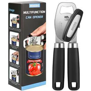 Can Opener Manual Heavy Duty Stainless Steel | with Magnetic Lid Lifter, Sharp Cutting Wheel, Soft Ergonomic Handle, Oversized Turn Knob, Multifunctional Kitchen Tool Can Opener Manual Heavy Duty Stainless Steel | with Magnetic Lid Lifter, Sharp Cutting Wheel, Soft Ergonomic Handle, Oversized Turn Knob, Multifunctional Kitchen Tool