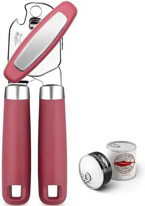 Can Opener,Professional 3-In-1 Multifunctional Manual Can Openers Bottle Opener,Kitchen Durable Stainless Steel Heavy Duty Can Opener Smooth Edge for Kitchen Seniors Friendly Can Opener,Professional 3-In-1 Multifunctional Manual Can Openers Bottle Opener,Kitchen Durable Stainless Steel Heavy Duty Can Opener Smooth Edge for Kitchen Seniors Friendly