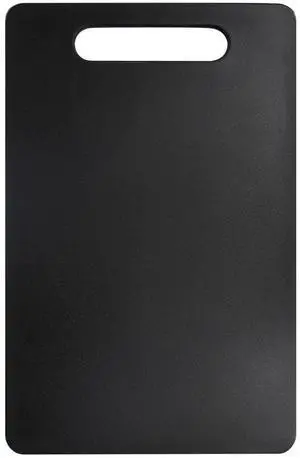 Plastic Utility Cutting Board with Handles, Food Safe PP Material, BPA Free, Dishwasher Safe, Thick Chopping Board, Large Size, Easy Grip Handle, for Kitchen (Black) Plastic Utility Cutting Board with Handles, Food Safe PP Material, BPA Free, Dishwasher Safe, Thick Chopping Board, Large Size, Easy Grip Handle, for Kitchen (Black)
