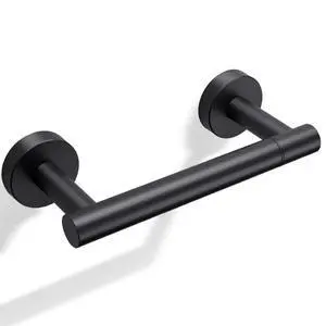Matte Black Toilet Paper Holder Wall Mount - Pivoting Modern Roll Holder for Bathroom Matte Black Toilet Paper Holder Wall Mount - Pivoting Modern Roll Holder for Bathroom