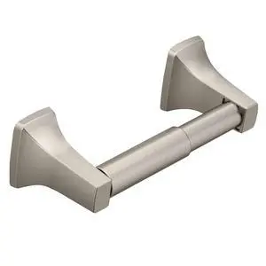 Contemporary Brushed Nickel Toilet Paper Holder, Modern Wall Mounted Toilet Roll Holder, P5050BN Contemporary Brushed Nickel Toilet Paper Holder, Modern Wall Mounted Toilet Roll Holder, P5050BN