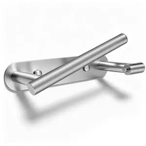 Toilet Paper Holder Brushed Nickel | Adhesive or Screw-in Toilet Paper Holder Brushed Nickel | Adhesive or Screw-in