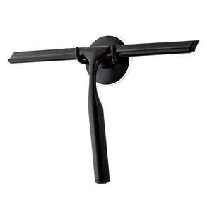 Shower Squeegee for Glass Doors, Squeegee for Shower Glass Door, Window and Car Glass, Mirrors - All-Purpose Stainless Steel Squeegee, 10 Inches and Black Shower Squeegee for Glass Doors, Squeegee for Shower Glass Door, Window and Car Glass, Mirrors - All-Purpose Stainless Steel Squeegee, 10 Inches and Black