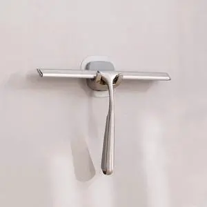 Shower Squeegee for Shower Doors 10 Inch Bathroom Squeegee for Windows,Kitchen,Mirror and Car Glass, Stainless Steel with Adhesive Hook Shower Squeegee for Shower Doors 10 Inch Bathroom Squeegee for Windows,Kitchen,Mirror and Car Glass, Stainless Steel with Adhesive Hook