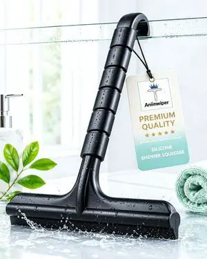 Shower Squeegee for Glass Doors, 8 Inch Bathroom Squeegee for Shower Glass | Silicone Rust-Proof, Streak-Free No Squeak, Shower Squeegee for Glass Doors, 8 Inch Bathroom Squeegee for Shower Glass | Silicone Rust-Proof, Streak-Free No Squeak,
