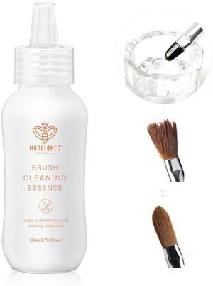 Nail Art Brush Cleaner & Restorer 2.71 Fl.Oz for Manicure Brush | Cleaner for Polish/Nail Extension Gel/Nail Art Liner/Dip Powder/Acrylic Builder Manicure Brush DIY Salon at Home Nail Art Brush Cleaner & Restorer 2.71 Fl.Oz for Manicure Brush | Cleaner for Polish/Nail Extension Gel/Nail Art Liner/Dip Powder/Acrylic Builder Manicure Brush DIY Salon at Home