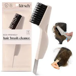Hair Brush Cleaner Tool - Hair Stylist Essentials | Double-Sided 2-in-1 Hairbrush Cleaner Tool for Hair Brushes & Combs | Eco-Friendly Cleaning Tool with Pick & Bristles Hair Brush Cleaner Tool - Hair Stylist Essentials | Double-Sided 2-in-1 Hairbrush Cleaner Tool for Hair Brushes & Combs | Eco-Friendly Cleaning Tool with Pick & Bristles