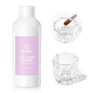 Nail Art Brushes Cleaner and Conditioner, 85ml (2.87 Fl.oz) | Nail Brush Restorer for Quick Clean Break in Nail Brush of Gel Polish Nails Extension Gel Acrylic Powder, DIY and Salon Tools Nail Art Brushes Cleaner and Conditioner, 85ml (2.87 Fl.oz) | Nail Brush Restorer for Quick Clean Break in Nail Brush of Gel Polish Nails Extension Gel Acrylic Powder, DIY and Salon Tools