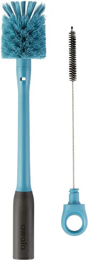 2-in-1 Water Bottle Brush Cleaner and Water Bottle Straw Cleaner Brush, Water Bottle Brush with Removable Head and Twist n Hide Straw Brush, Smokey Blue 2-in-1 Water Bottle Brush Cleaner and Water Bottle Straw Cleaner Brush, Water Bottle Brush with Removable Head and Twist n Hide Straw Brush, Smokey Blue