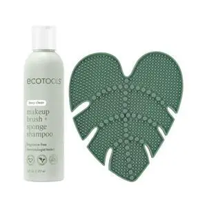 Brush Cleaner Mat + Deep Clean Shampoo Bundle, 2 Piece Set | Clean tools fast, makeup brush cleaning mat for brushes and sponges, silicone brush cleaner, plant-based shampoo Brush Cleaner Mat + Deep Clean Shampoo Bundle, 2 Piece Set | Clean tools fast, makeup brush cleaning mat for brushes and sponges, silicone brush cleaner, plant-based shampoo