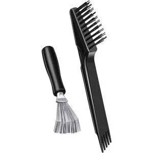 2 Pack Hair Brush Cleaner,Wood Color,Black Polished Wooden Handle Rake | Dual Rake and Brush Cleaner, Removes Hair, Dust and Buildup, Mini Accessory for Home and Salon 2 Pack Hair Brush Cleaner,Wood Color,Black Polished Wooden Handle Rake | Dual Rake and Brush Cleaner, Removes Hair, Dust and Buildup, Mini Accessory for Home and Salon