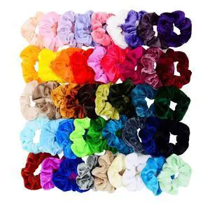 45 Pcs Velvet Hair Scrunchies Elastics Hair Bands for Women Girls | Soft Velvet Scrunchy Hair Ties For Ponytails Hair Ties Ropes Scrunchie Hair Accessories - Great Gift for Holiday Seasons 45 Pcs Velvet Hair Scrunchies Elastics Hair Bands for Women Girls | Soft Velvet Scrunchy Hair Ties For Ponytails Hair Ties Ropes Scrunchie Hair Accessories - Great Gift for Holiday Seasons