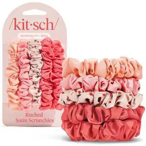 Ultra-Petite Satin Scrunchies for Women - Cherry Blossom, 5pcs | Wake Up Frizz-Free, No Crease Hair Ties, Softer Than Silk Scrunchies, Stylish Hair Accessories For All Hair Types Ultra-Petite Satin Scrunchies for Women - Cherry Blossom, 5pcs | Wake Up Frizz-Free, No Crease Hair Ties, Softer Than Silk Scrunchies, Stylish Hair Accessories For All Hair Types