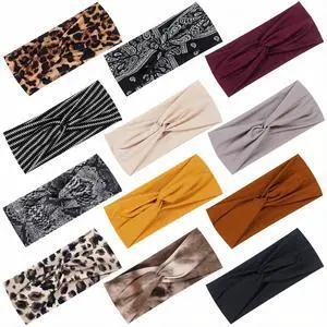 12 Pack Headbands for Women, Fashionable Sports Hairbands, Elastic Wide Headbands Non Slip Workout Yoga Sport Headbands for Women (Color A) 12 Pack Headbands for Women, Fashionable Sports Hairbands, Elastic Wide Headbands Non Slip Workout Yoga Sport Headbands for Women (Color A)