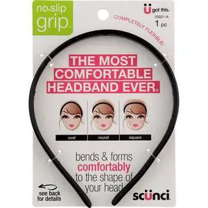 Scunci No Slip Grip Bendable Headband - 3 per case. Scunci No Slip Grip Bendable Headband - 3 per case.